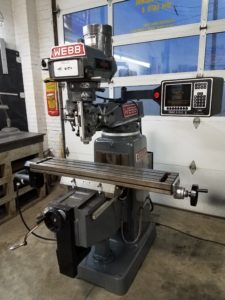 Webb Vertical Milling Machine with Proto Trak AGE 2 Axis CNC-image